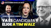 Kamala Harris ya es candidata y elige a Tim Walz, un miniyó, como su segundo