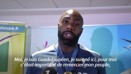 Paris 2024: Teddy Riner accueilli en superstar dans sa Guadeloupe natale