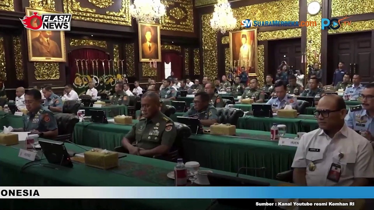Penyerahan Laporan Hasil Pemeriksaan BPK RI atas Laporan Keuangan Kemhan Tahun 2023