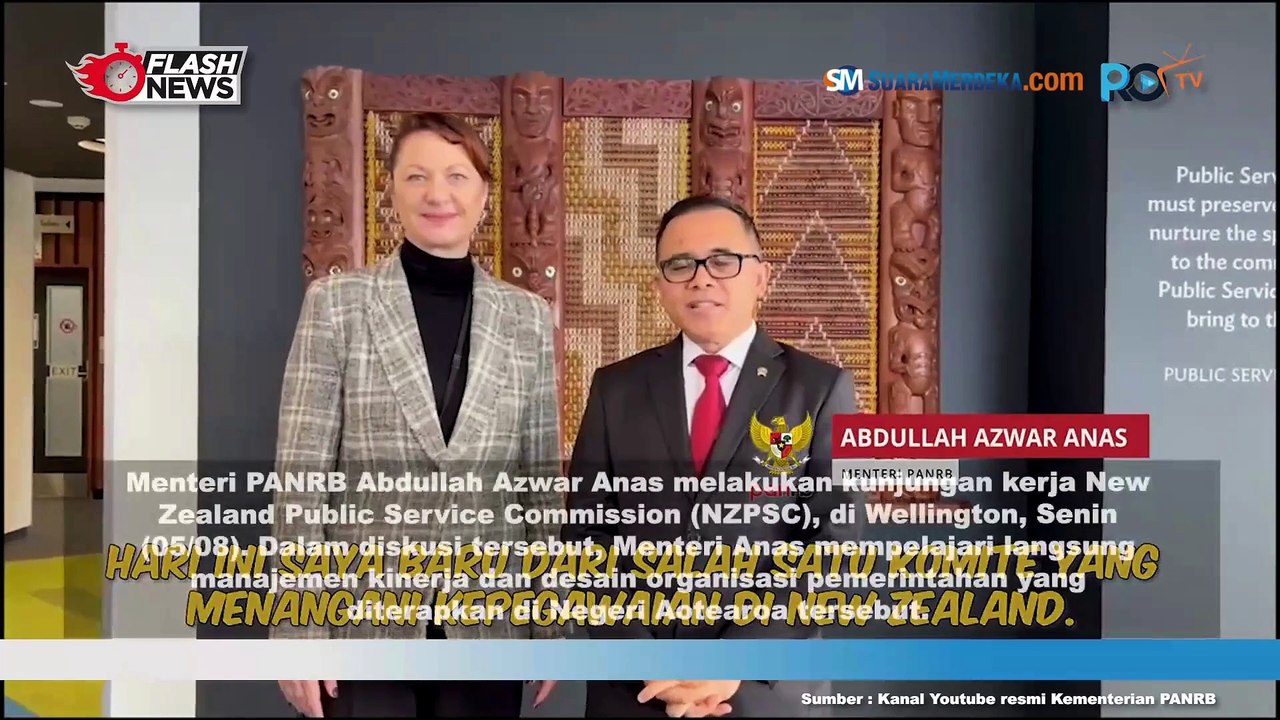 Menteri PANRB Kunker ke NZPSC New Zealand Public Service Commission di Wellington