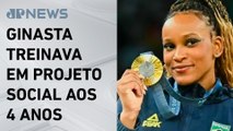 Rebeca Andrade inspira meninas em Guarulhos (SP) após medalhas olímpicas