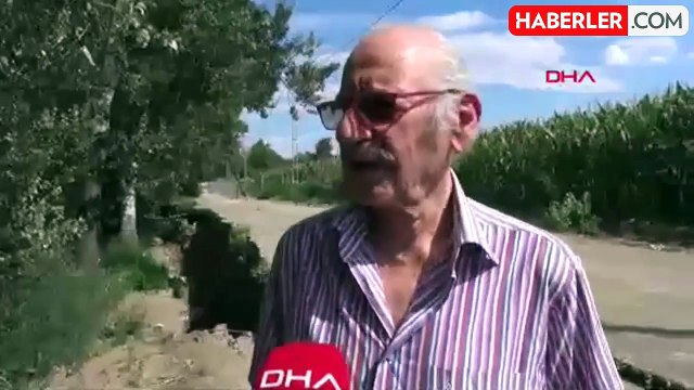 Edirne'de Tunca Nehri'nin debisi düşüyor, çatlaklar ve göçükler meydana geliyor