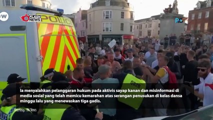 PM Inggris Mengatakan Siap Menghadapi Perusuh