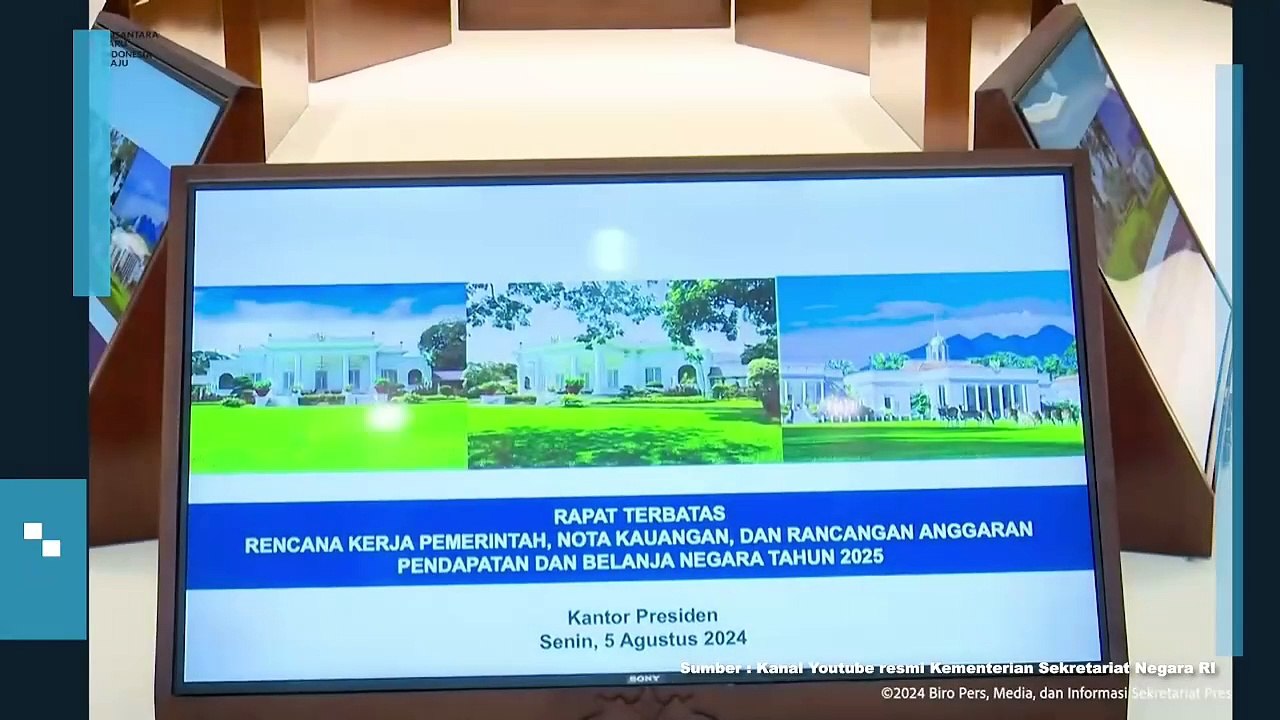 Presiden Jokowi Buka Rapat Terbatas Bahas Rencana Kerja Pemerintah dan RAPBN 2025
