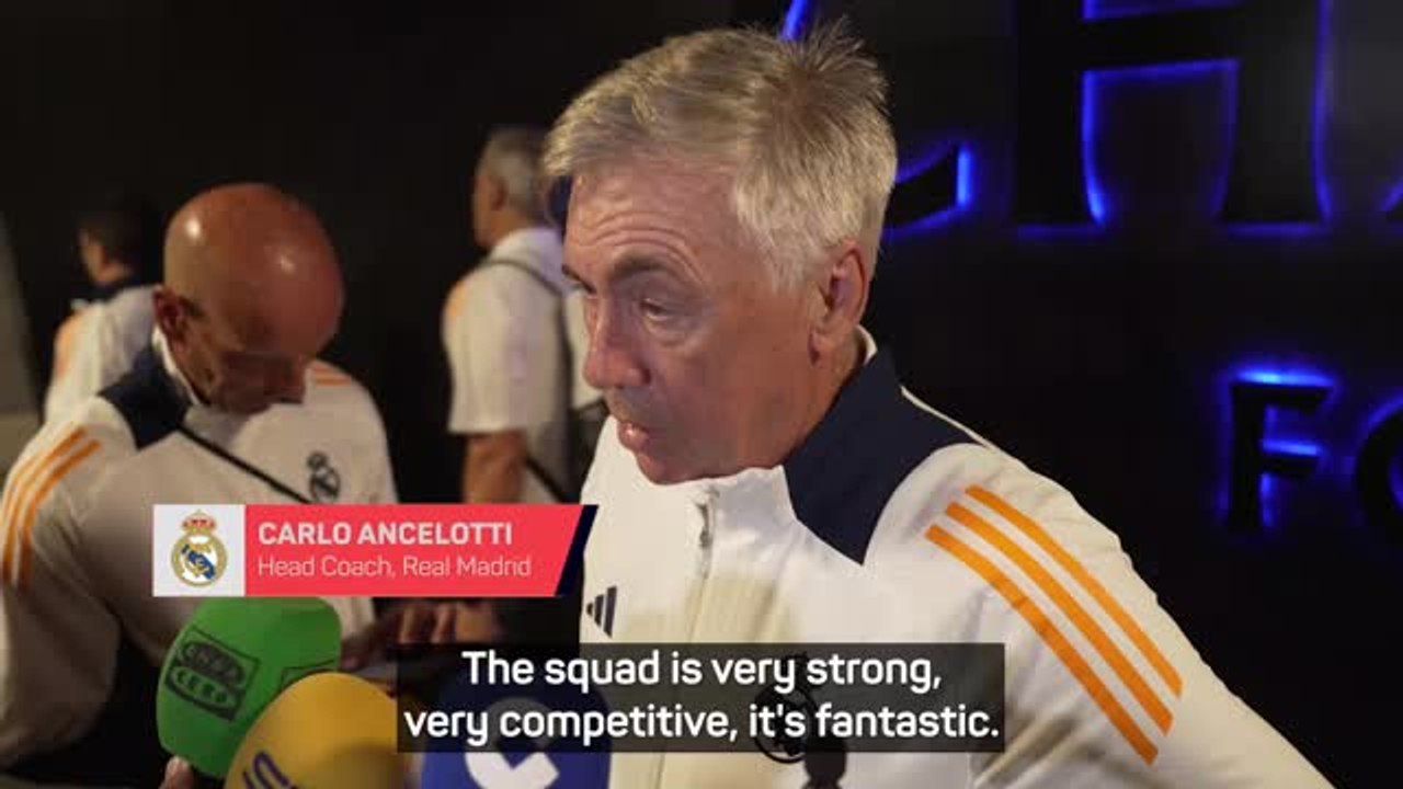 Ancelotti not daunted by Real's star-studded selection headache