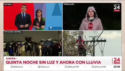 Quinta Noche sin Electricidad en Santiago Chile Luego de Temporal Invierno Agosto 2024