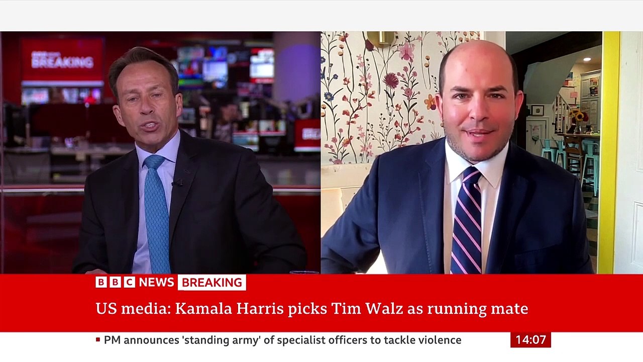 Kamala Harris picks Minnesota Governor Tim Walz as running mate for US election - BBC News