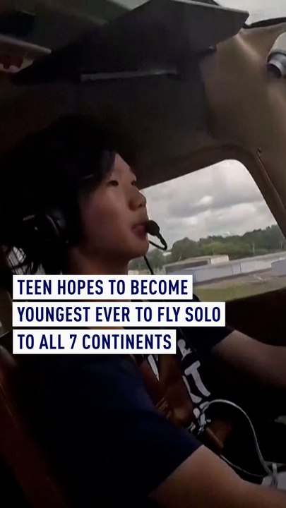 Teen aims to be youngest ever to fly solo to all 7 continents
