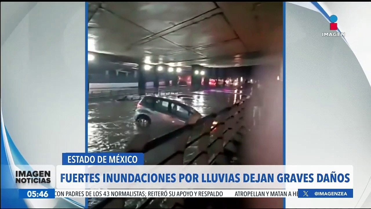 Lluvia deja severas inundaciones en el Estado de México