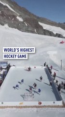 Record-Breaking Ice Hockey Match at World’s Highest Elevation 🏔️