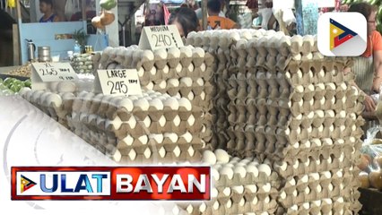 Presyo ng itlog, tumaas ng P2 hanggang P3