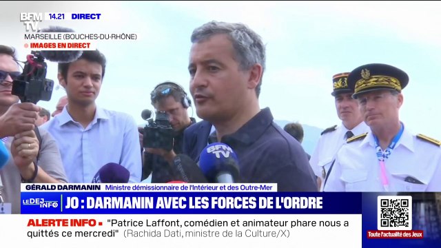 Gérald Darmanin: Ces JO c'est (...) une belle médaille d'or pour le ministère de l'Intérieur et les forces de sécurité