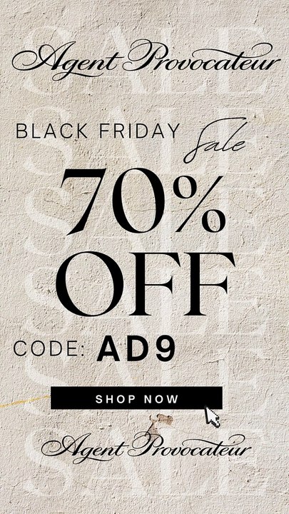 Agent Provocateur Sitewide Code!