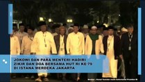 Jokowi dan Para Menteri Hadiri Zikir dan Doa Bersama HUT RI ke-79 di Istana Merdeka Jakarta