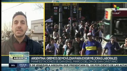 Скачать видео: Gremios argentinos se movilizan para exigir mejoras laborales