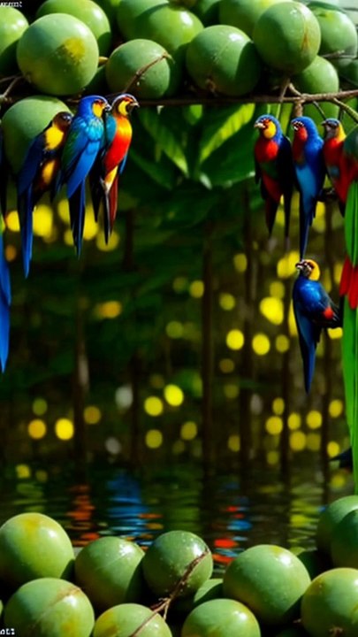 Mongo become parrot beautiful natural video.
