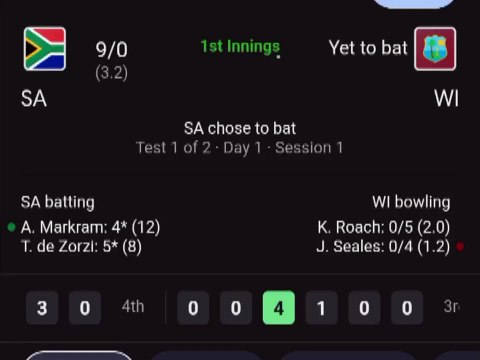 South Africa vs west indies cricket match live | cricket highlights today | cricket match live today | sa vs wi match live #savswi #cricket