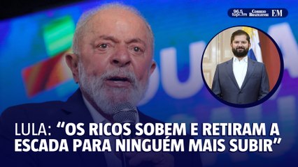 Ao lado de Boric, Lula defende união entre países do Sul