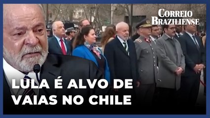 Lula é vaiado e aplaudido durante visita ao Chile 🇨🇱