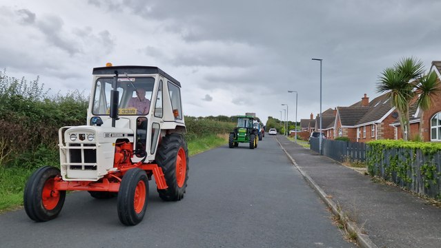 Rain fails to dampen spirits on the Ballywalter Presbyterian Church tractor run