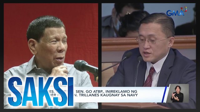 Ex-Pres. Duterte, Sen. Go atbp., inireklamo ng plunder ni ex-sen. trillanes kaugnay sa navy frigate deal | Saksi