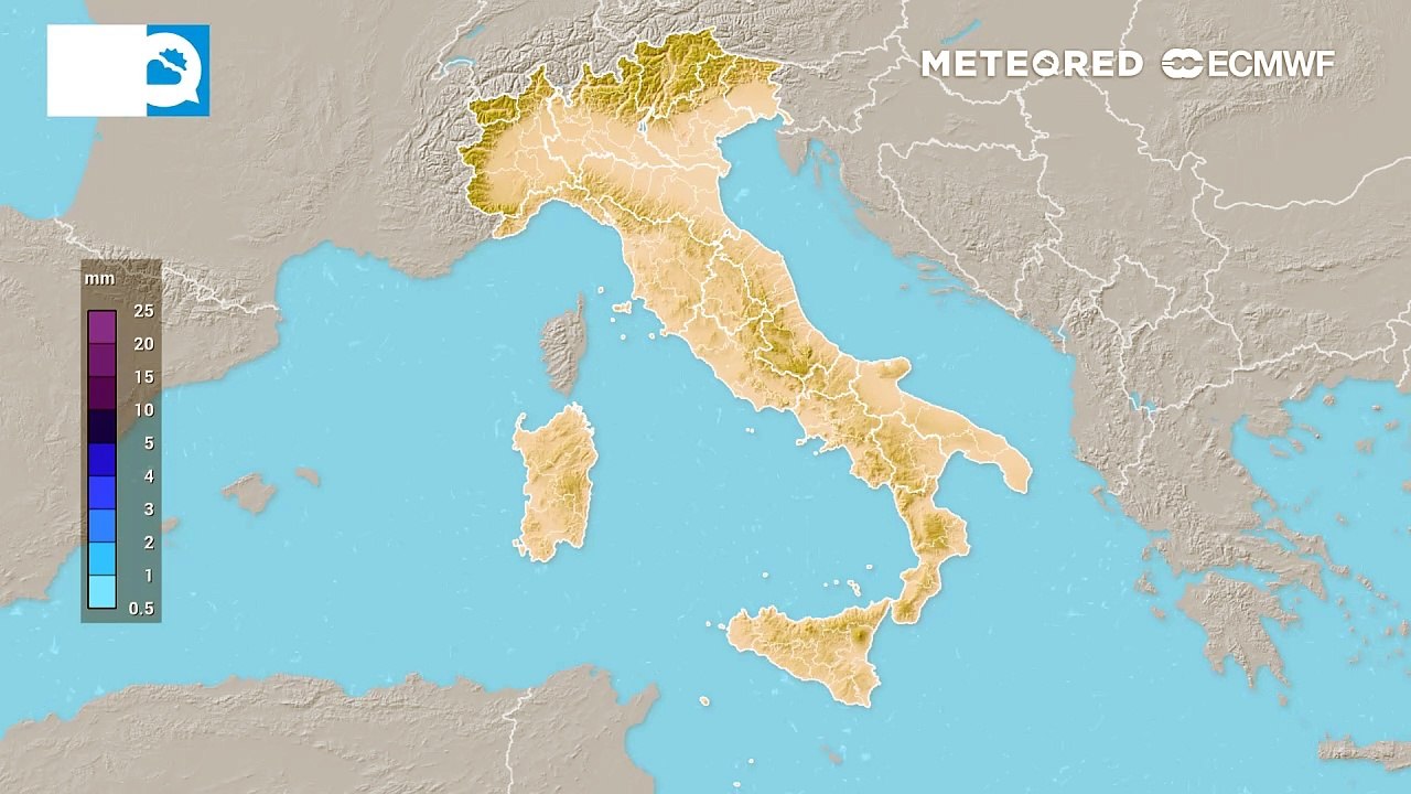 Mappa delle precipitazioni
