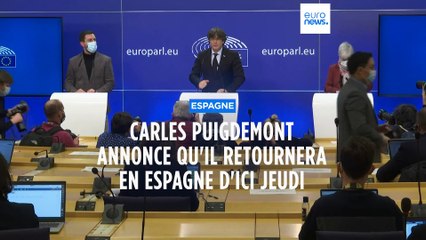 "Retour de l'exil" : Carles Puigdemont en route vers l'Espagne