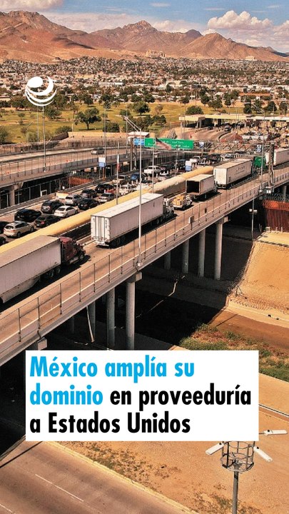 México amplía su dominio en proveeduría a Estados Unidos