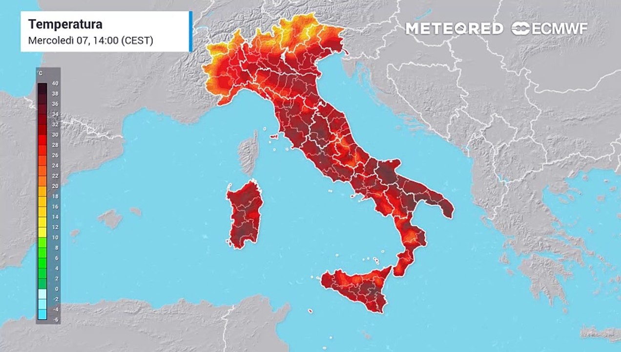 Mappa delle temperature