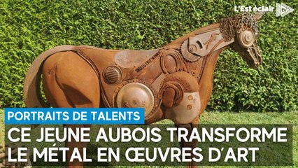 Stan Thiri, cet Aubois, transforme le métal en œuvres d’art