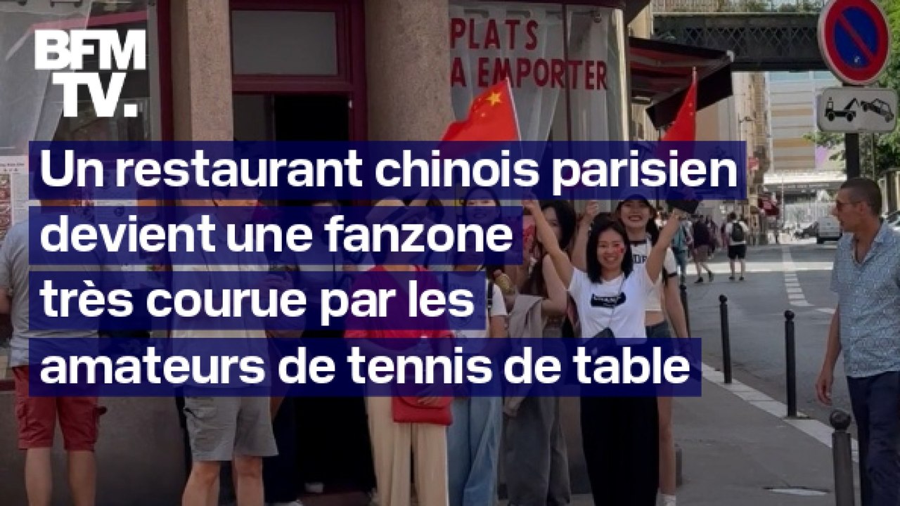 Un restaurant chinois parisien devient la fanzone non-officielle des amateurs de tennis de table