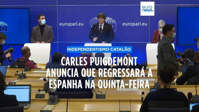 Carles Puigdemont regressa a Espanha na quinta-feira