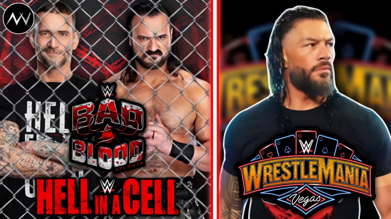CM Punk vs Drew Mcintyre Hell In A Cell Match , Roman Reigns Wrestlemania 41 opponent revealed