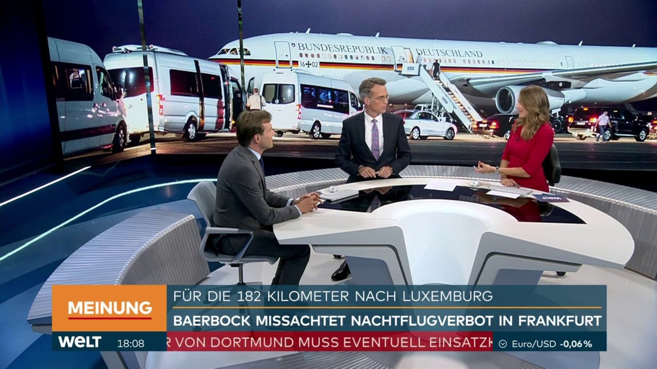 Baerbock Wasser predigen und wein saufen