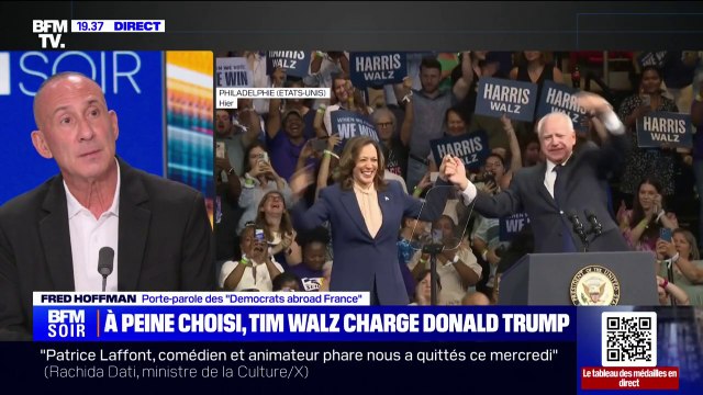 Kamala Harris/Tim Walz: Fred Hoffman, porte-parole des “Democrats abroad France”, affirme que c'est le couple gagnant
