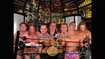 WWE New Year's Revolution 2005 - Triple H vs Edge vs Chris Jericho vs Batista vs Chris Benoit vs Randy Orton (Elimination Chamber Match, World Heavyweight Championship)