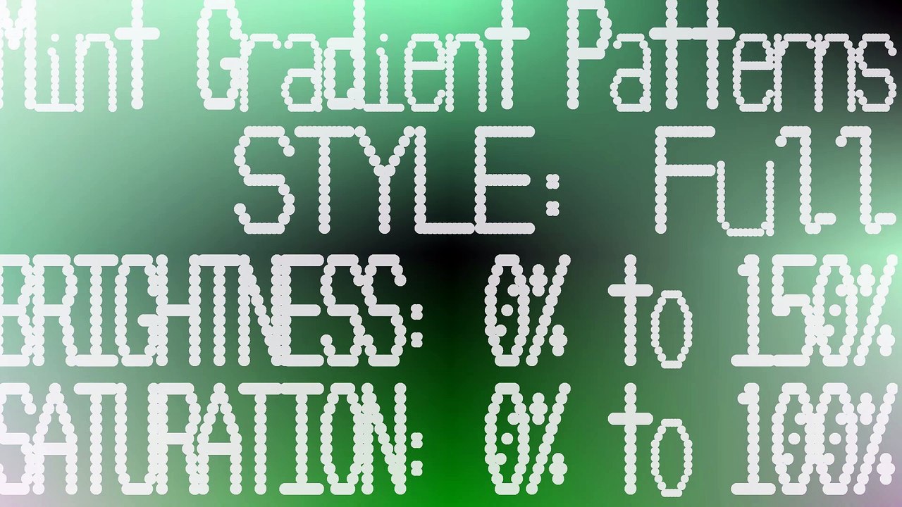 4K Mint Gradient Patterns