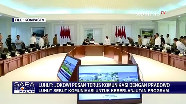 Luhut Ungkap Pesan Jokowi untuk Terus Berkomunikasi dengan Prabowo Demi Keberlanjutan Program