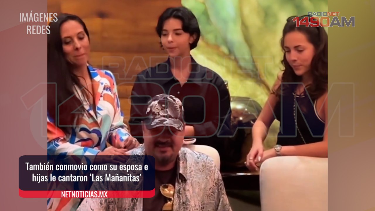 Celebra Pepe Aguilar su cumpleaños en compañía de su familia y Nodal