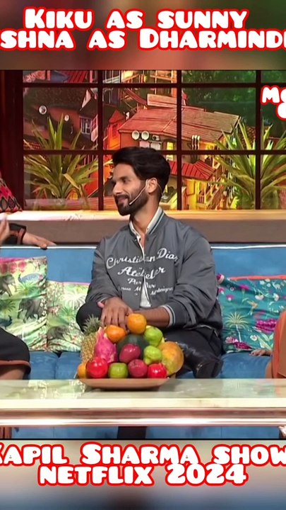 Shahid Kapoor and Mrunal Thakur in Kapil Sharma show netflix latest episode 2024