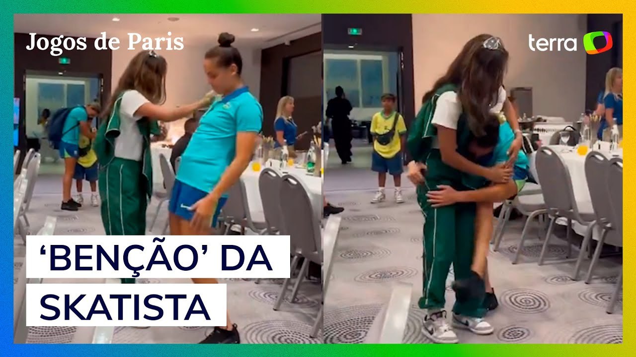 Atacante da Seleção feminina de futebol brinca ao encostar em Rayssa Leal: ‘O ouro vai vir’