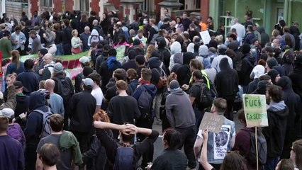 Hundreds attend counter protests in Bristol