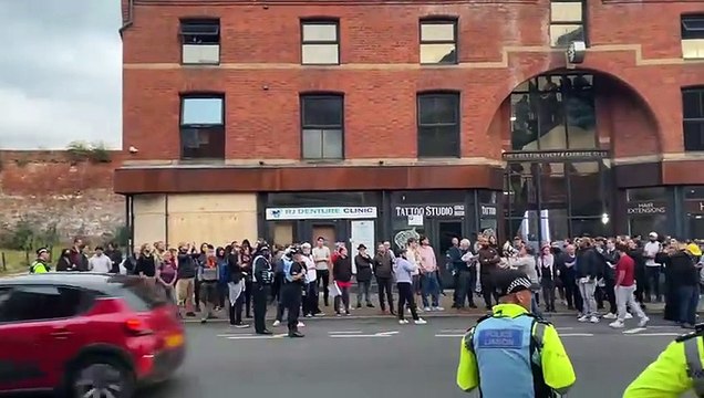 Peaceful protestors in Preston rally together to stand up against violent and racist riots