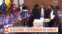 ELECCIONES Y REFERENDUM NO VIABLES