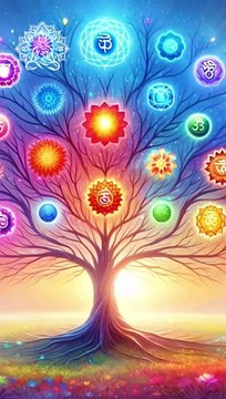 All 7 Chakras Solfeggio Frequencies Tree Of Life