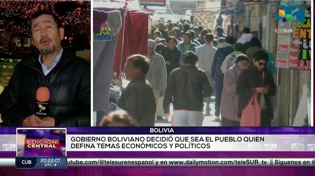 Bolivia decidió que el pueblo defina los temas económicos y políticos