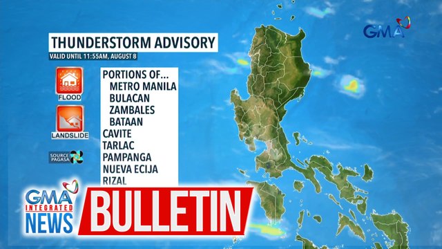 Thunderstorm, nararanasan ngayon sa ilang panig ng NCR at ilang kalapit-probinsya | GMA Integrated News Bulletin