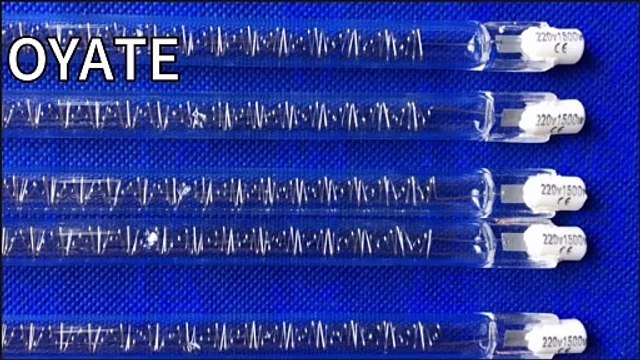 1200w 1500w SK15 quartz flash lamp 1800k R7S halogen infrared heating lamps for screen printing drying