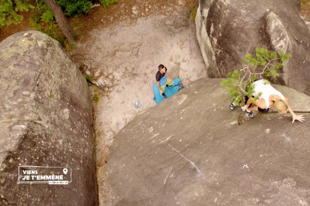 Escalade de bloc à Fontainebleau (77) - Viens je t'emmène
