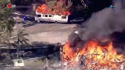 Kebakaran Semak di Sand Bernardino California Hancurkan Sejumlah Rumah